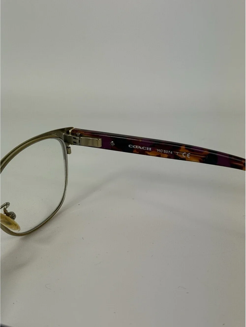 Coach HC 5074 9241 Eyeglasses Frames Womens Full Rim Purple 52-17-135 17314